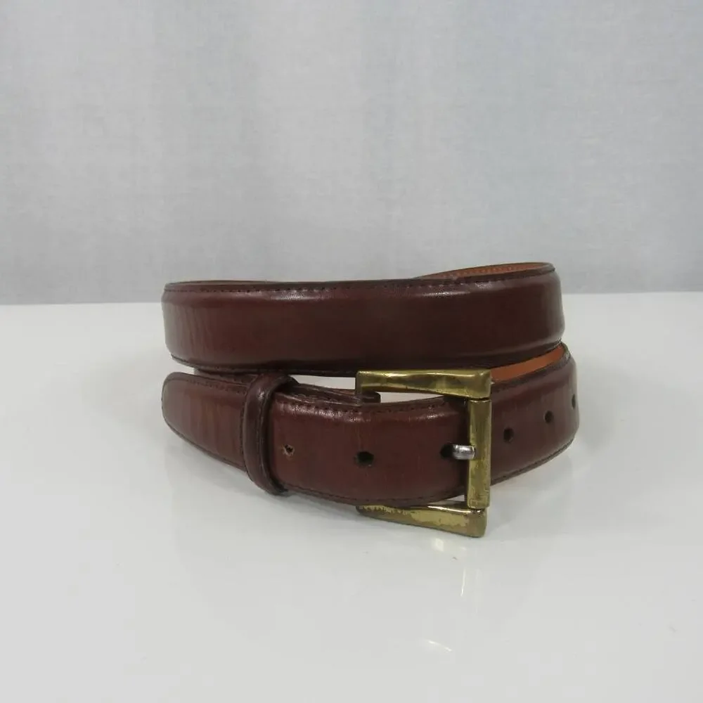Martin Dingman Men's 90/36 Brown Glazed Cowhide Leather Belt